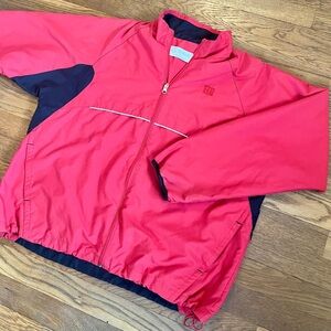 Vintage‎ Wilson Ladies Red Black Full Zip Tennis Track Jacket Petite Large PL
